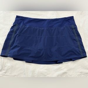 Lululemon Pace Rival Skort Blue 12 Regular